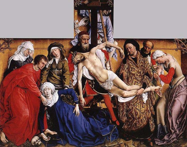 Rogier van der Weyden Descent of Christ from the Cross by Rogier van der Weyden oil painting picture